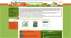 Desktop Screenshot of biodiversite-poitou-charentes.org